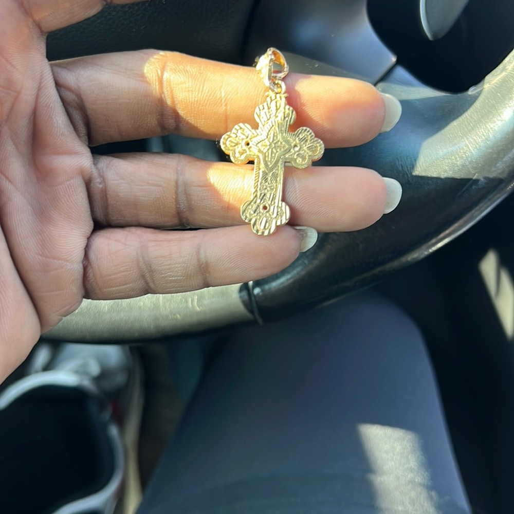 Gold plated cross